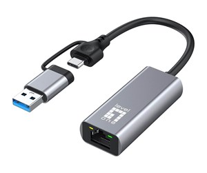 Nettverksadapter - LevelOne - network adapter - USB-C 3.2 Gen 1 / USB-A 3.2 Gen 1 - 10M/100M/1G/2.5 Gigabit Ethernet - USB-0423