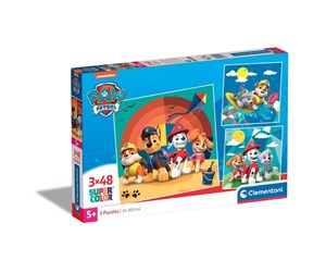 Puslespill - Clementoni Jigsaw Puzzle Super Color Square PAW Patrol 3x48pcs. Gulv - 25291