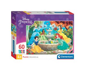 Puslespill - Clementoni Jigsaw Puzzle Super Color Disney Princess 60 pcs. Gulv - 26064