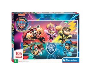 Puslespill - Clementoni Jigsaw Puzzle Super Color PAW Patrol The Mighty Movie 104pcs. Gulv - 27236