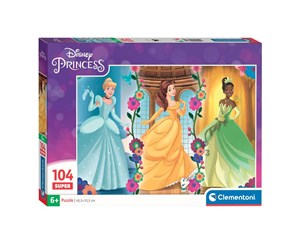 Puslespill - Clementoni Jigsaw Puzzle Super Color Disney Princess 104pcs. Gulv - 25772