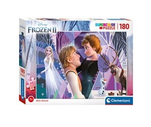 Puslespill - Clementoni Jigsaw Puzzle Super Color Frozen 2 180 pcs. Gulv - 29309