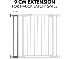 Babyutstyr - Hauck Safety Gate Extension 9 cm dark grey - 597972