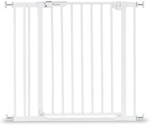 Babyutstyr - Hauck Clear Step Autoclose 2 security gate 75 - 80 cm white + 9 cm extension piece - 59749