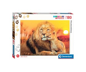 Puslespill - Clementoni Jigsaw Puzzle Super Color Unexpected Hug 180pcs. Gulv - 29785