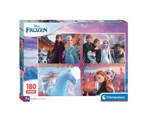 Puslespill - Clementoni Jigsaw Puzzle Super Color Disney Frozen 180pcs. Gulv - 29786