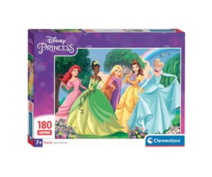 Puslespill - Clementoni Jigsaw Puzzle Super Color Disney Princess 180pcs. Gulv - 29787