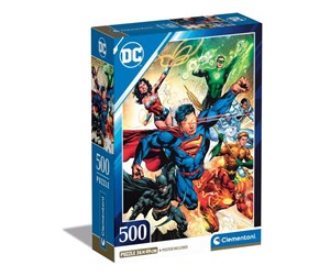 Puslespill - Clementoni Jigsaw Puzzle DC Comics Justice League 500pcs. Gulv - 35531