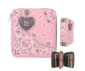 Skole - Depesche Miss Melody Double Pencil Case BANDANA - 0412766