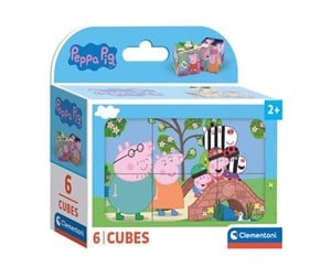 Puslespill - Clementoni Block Puzzle Peppa Pig 6 pcs. Blokk - 40659