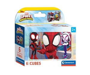 Puslespill - Clementoni Block Puzzle Spidey and His Amazing Friends 6pcs. Blokk - 40661