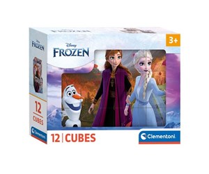 Puslespill - Clementoni Block Puzzle Frozen 12pcs. Blokk - 41192