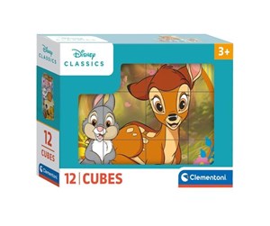 Puslespill - Clementoni Block Puzzle Disney Classic 12 pcs. Blokk - 41196