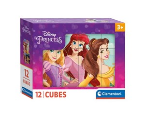 Puslespill - Clementoni Block Puzzle Disney Princess 12pcs. Blokk - 41197