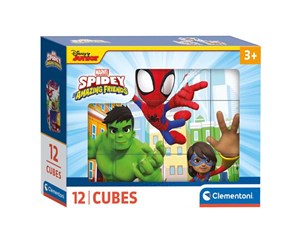 Puslespill - Clementoni Block Puzzle Spidey and His Amazing Friends 12pcs. Blokk - 41198