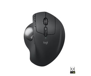 Mus - Logitech MX Ergo S - Ergonomisk mus - Optisk - 8 - Svart - 910-007260