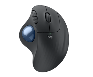 Mus - Logitech Ergo M575s - Graphite - Ergonomisk mus - Optisk - 5 - Svart - 910-007029