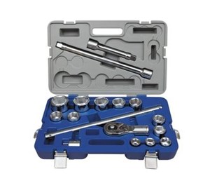 Håndverktøy - VAERK Socket spanner set 3/4" 17 parts 22-50 mm - 139-17-4