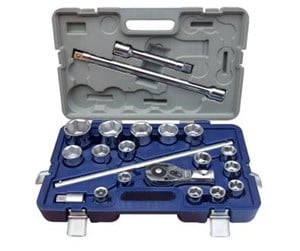 Håndverktøy - VAERK Socket wrench set 3/4" 21 parts 19-50 mm 139-21-4 - 139-21-4