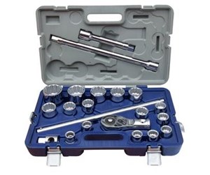 Håndverktøy - VAERK Socket wrench set 3/4" 21 parts 19-50 mm 139-21B-4 - 139-21B-4