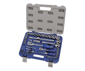 Håndverktøy - VAERK Socket wrench set 1/4-1/2" 58 parts - 129-58-4