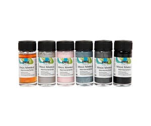 Kreative leker - Creativ Company Magic Marble Paint Pastel Colors 6x20ml - 30196