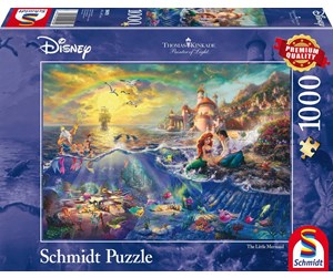 Puslespill - Schmidt Puzzle Thomas Kinkade: Disney The Little Mermaid 1000 pcs - SCH4794