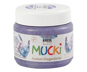 Kreative leker - Creativ Company Mucki Finger Paint - Purple Metallic 150ml - 34754