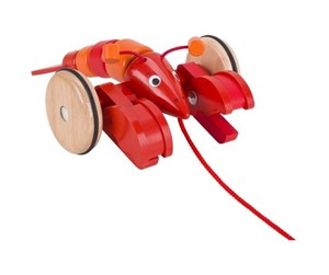 Babyleker - Goki Pull-along Animal Lobster - 54904