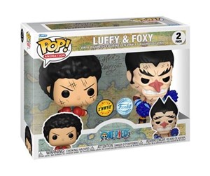 Reklameartikler - Funko! - POP 2PK Excl OP Luffy & Foxy - Figur - 82451