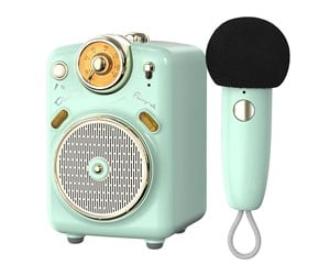 Bærbare festhøyttalere - Divoom Fairy-OK Retro Mini Karaoke Speaker - Green - 6958444603773