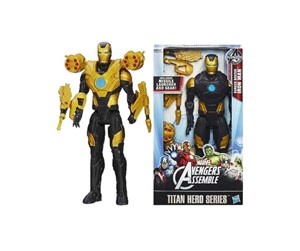 Figurer - Hasbro Marvel - Titan Hero Series - Iron Man Gold weapons version - A6758E270