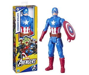 Figurer - Hasbro Marvel Avengers Titan Hero Series Captain America Action Figure 12-Inch Toy For Kids Ages 4 And Up - E7877XJ03