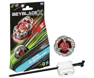 Leketøy - Hasbro Beyblade X Scythe Incendio 4-60T Starter Pack Set with Balance Type Top & Launcher, Ages 8+ - F9583EU40