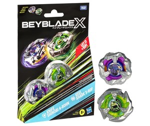 Leketøy - Hasbro Beyblade X Knife Shinobi 4-80HN and Keel Shark 3-80F Top Dual Pack Set, Ages 8+ - G0190EU40