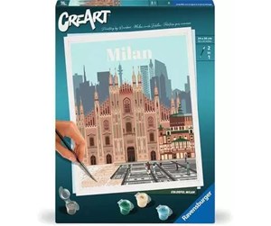 Kreative leker - Ravensburger CreArt Painting by Numbers - Colorful Milan - 236886