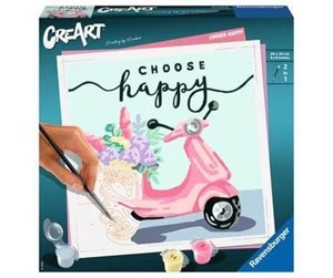 Kreative leker - Ravensburger CreArt Painting by Numbers - Choose Happy - 201259