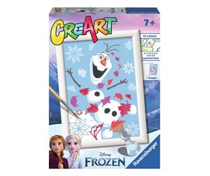 Kreative leker - Ravensburger CreArt Painting by Numbers - Disney Frozen Cheerful Olaf - 201723