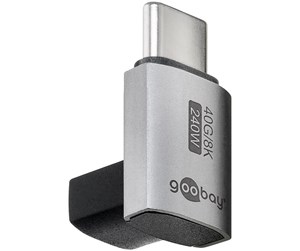 Skjermkabel - Pro USB-C - USB4 - 90° short - adapter - silver - 4040849744440