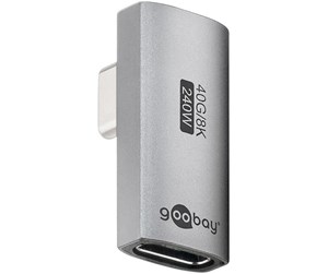 Skjermkabel - Pro USB-C - USB4 - 90° rotated - adapter - silver - 4040849744433