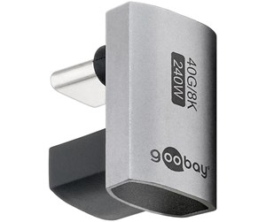 Skjermkabel - Pro USB-C - USB4 - 180° U-Shape - adapter - silver - 4040849744457