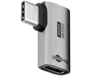 Skjermkabel - Pro USB-C - USB4 - 90° Horizontal - adapter - silver - 4040849744419