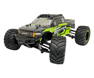 Fjernstyrt - BLACKZON Smyter MT 1/12 4WD Electric Monster Truck - Green - 540110