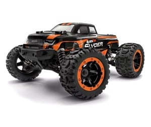 Fjernstyrt - BLACKZON Slyder MT 1/16 4WD Electric Monster Truck - Orange - 540099