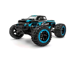 Fjernstyrt - BLACKZON Slyder MT 1/16 4WD Electric Monster Truck - Blue - 540104