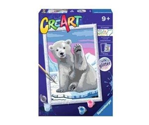 Kreative leker - Ravensburger CreArt Painting by Numbers - Amazing Arctic Bear - 200795