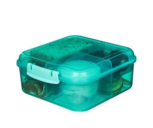 Kjøkkentilbehør - Sistema 1.25 L Bento Cube Lunch - Green - 41685-05