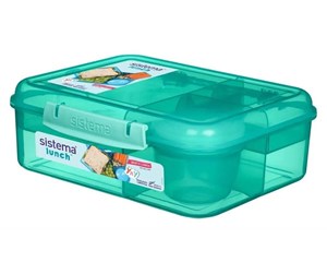 Kjøkkentilbehør - Sistema 1.65 L Bento Lunch - Green - 41690-05