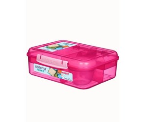 Kjøkkentilbehør - Sistema 1.65 L Bento Lunch - Pink - 41690-03