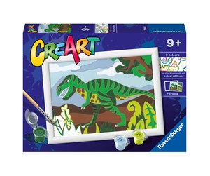 Kreative leker - Ravensburger CreArt Painting by Numbers - Wandering Dinosaur - 235612